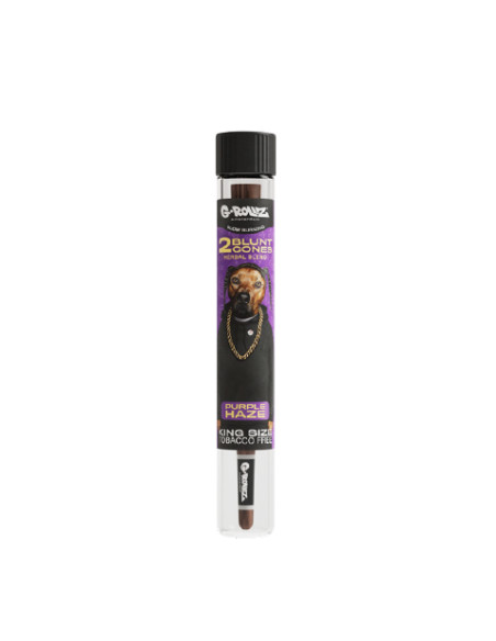 G-ROLLZ TUBO DE VIDRIO CONO HERBAL BLUNT X2 PURPLE HAZE 12 UDS