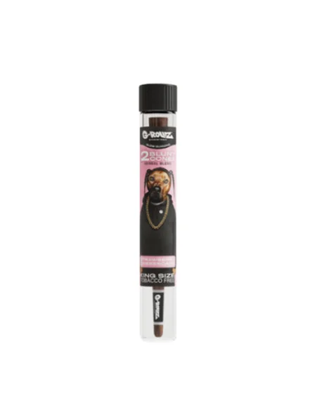 G-ROLLZ TUBO DE VIDRIO CONO HERBAL BLUNT X2 STRAWBERRY CHEESCAKE 12 UDS