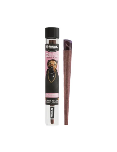 G-ROLLZ TUBO DE VIDRIO CONO HERBAL BLUNT X2 STRAWBERRY CHEESCAKE 12 UDS