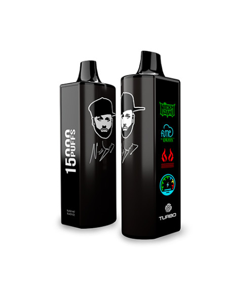 FUME VAPE NICKY JAM BLACK BERRIES BLACK HAT BLACK ICE 0% NIC 15.000 PUFF