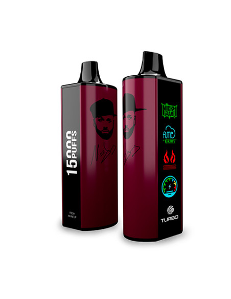 FUME VAPE NICKY JAM STRAWBERRY WATERMELON FRESH WHINE UP 0% NIC 15.000 PUFF