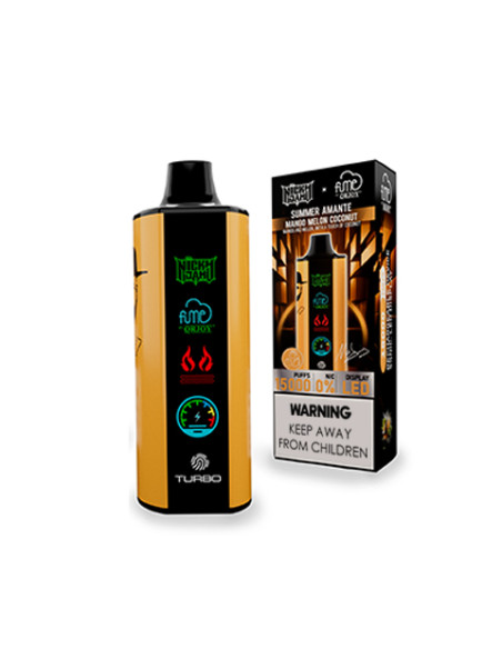 FUME VAPE NICKY JAM MANGO MELON COCONUT SUMMER AMANTE 0% NIC 15.000 PUFF