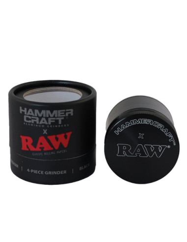 GRINDER RAW BLACK HAMMERCRAFT 4 PARTES 63 MM