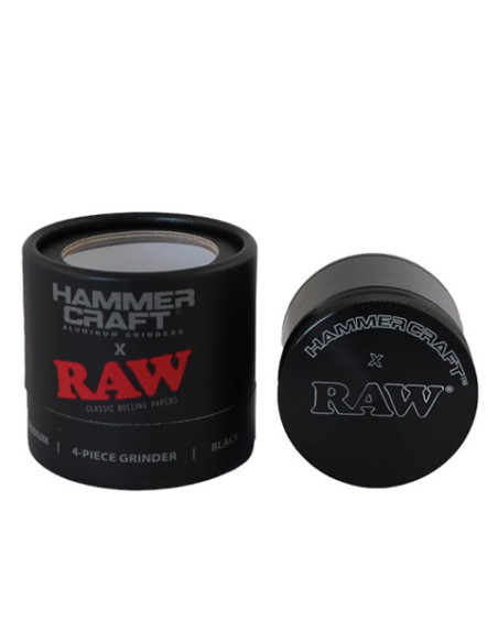 GRINDER RAW BLACK HAMMERCRAFT 4 PARTES 63 MM