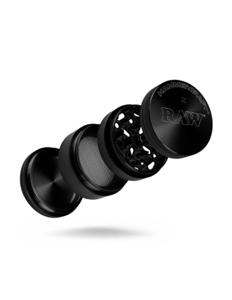 GRINDER RAW BLACK HAMMERCRAFT 4 PARTES 63 MM