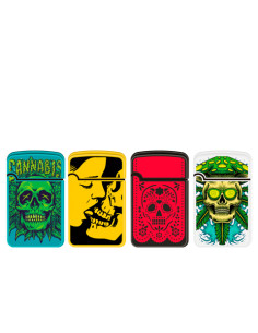 ENCENDEDOR ZENGAZ ZL12 JET FLAME SKULLS 12 UDS 2