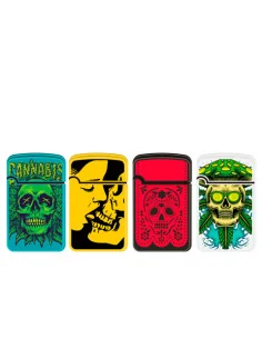 ENCENDEDOR ZENGAZ ZL12 JET FLAME SKULLS 12 UDS 2
