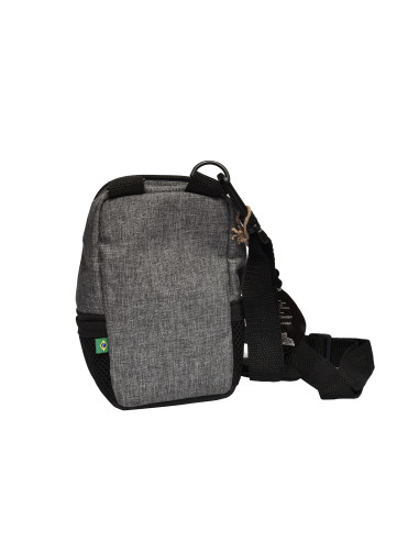 BOLSO PUFF MINI SHOULDER BAG CINZA