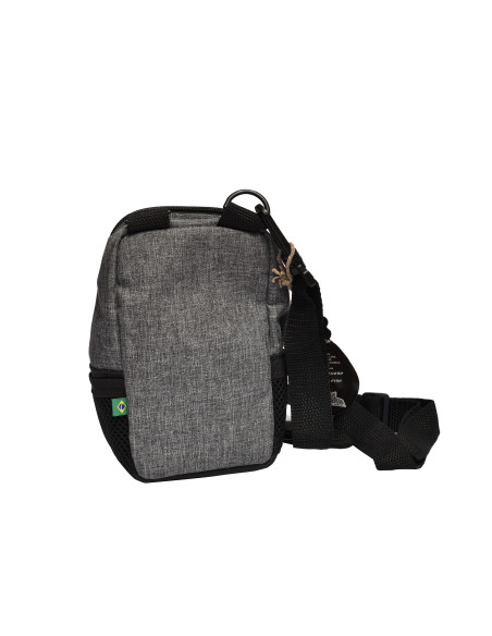 BOLSO PUFF MINI SHOULDER BAG CINZA