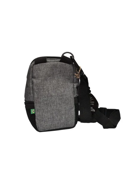 BOLSO PUFF MINI SHOULDER BAG CINZA