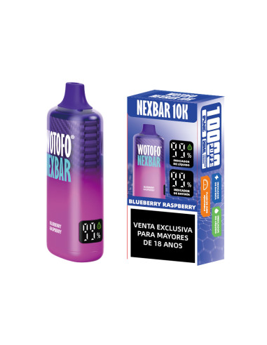 VAPORIZADOR WOTOFO NEXBAR 10K BLUEBERRY RASPBERRY 10000 PUFF