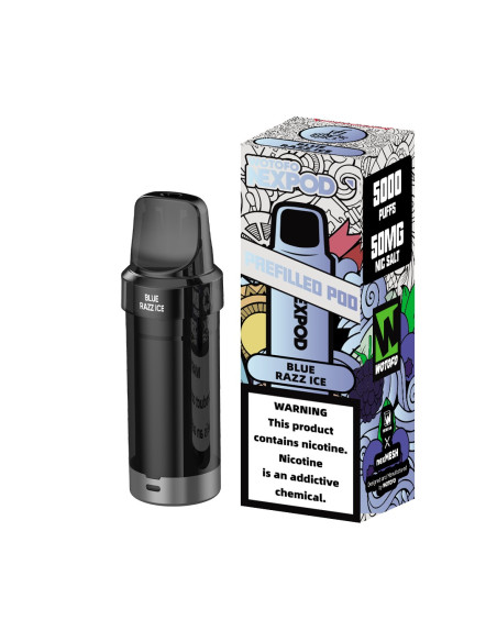 NEXPOD RECARGA BLUE RAZZ ICE 5000 PUFF