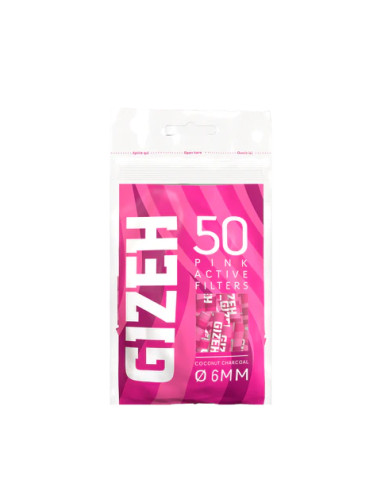 ACTIVE FILTER GIZEH PINK 6MM 50 FILTROS 10 UDS