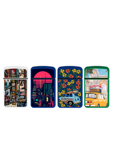 ENCENDEDOR ZENGAZ ZL12 JET FLAME DISENO CITY 12...