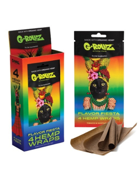 G-ROLLZ HEMP WRAPS X 4 TUTI FRUTI 15 UDS PR1516E