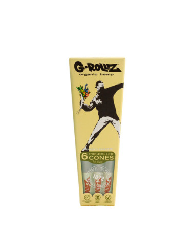 CONOS G-ROLLZ 1 1/4 ORGANIC HEMP BANKSY FLOWER...