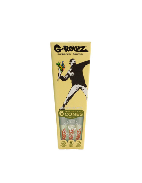 CONOS G-ROLLZ 1 1/4 ORGANIC HEMP BANKSY FLOWER THROWER 6X24 UDS BG1173QB