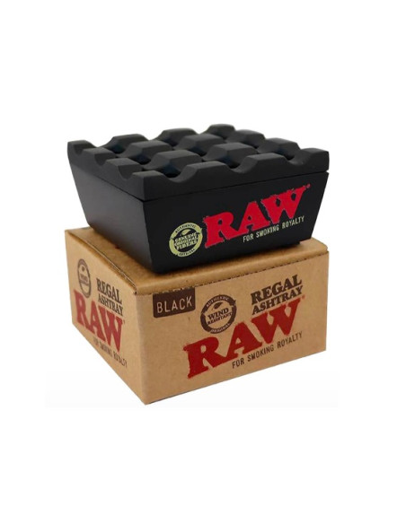CENICERO RAW METALICO NEGRO ANTI VIENTO REGAL ASHTRAY 1 UDS