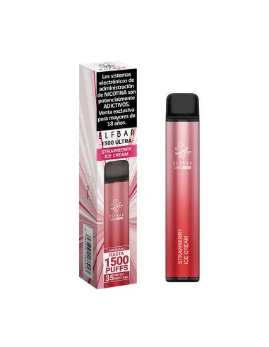VAPORIZADOR ELFBAR STRAWBERRY ICE CREAM 1500...