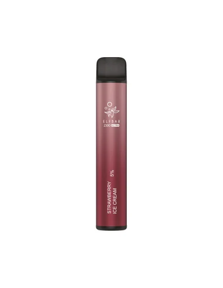 VAPORIZADOR ELFBAR STRAWBERRY ICE CREAM 1500 PUFF 3.5%NIC
