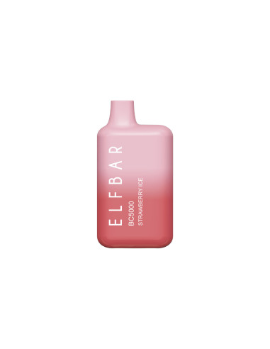 VAPORIZADOR ELFBAR STRAWBERRY ICE 5000 PUFF 4%NIC