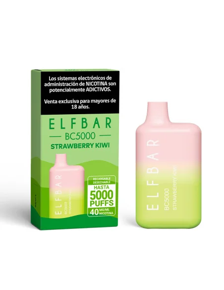 VAPORIZADOR ELFBAR STRAWBERRY KIWI 5000 PUFF 4%NIC