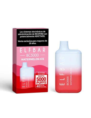 VAPORIZADOR ELFBAR WATERMELON ICE 5000 PUFF 4%NIC