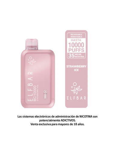 VAPORIZADOR ELFBARS STRAWBERRY ICE 10.000 PUFF...