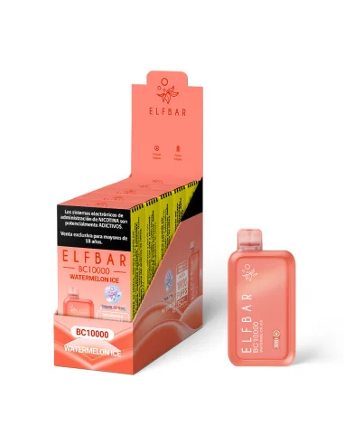 VAPORIZADOR ELFBAR WATERMELON ICE 10.000 PUFF...