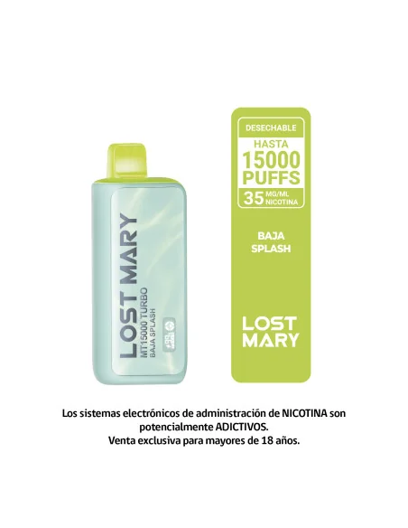 VAPORIZADOR LOST MARY BAJA SPLASH 15000 PUFF 3,5% NIC