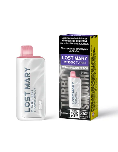 VAPORIZADOR LOST MARY STRAWMELON PEACH 15000 PUFF 3,5% NIC