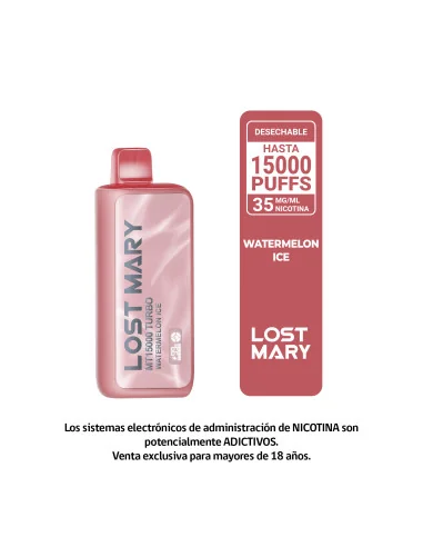 VAPORIZADOR LOST MARY WATERMELON ICE 15000 PUFF...