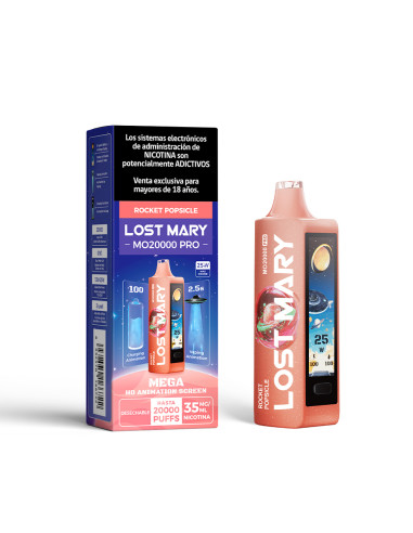 VAPORIZADOR LOST MARY ROCKET POPSICLE 20000...