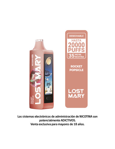 VAPORIZADOR LOST MARY ROCKET POPSICLE 20000...