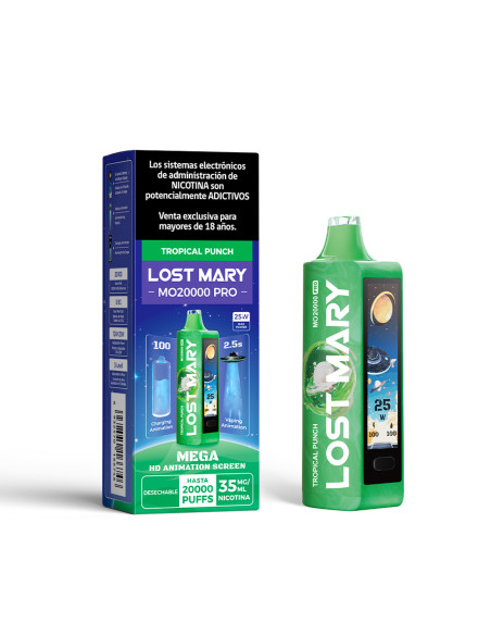 VAPORIZADOR LOST MARY TROPICAL PUNCH 20000 PUFF 3,5% NIC