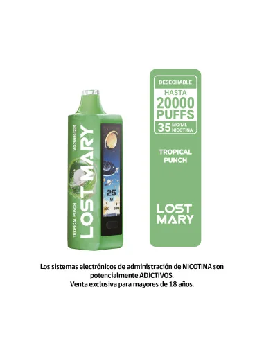 VAPORIZADOR LOST MARY TROPICAL PUNCH 20000 PUFF...