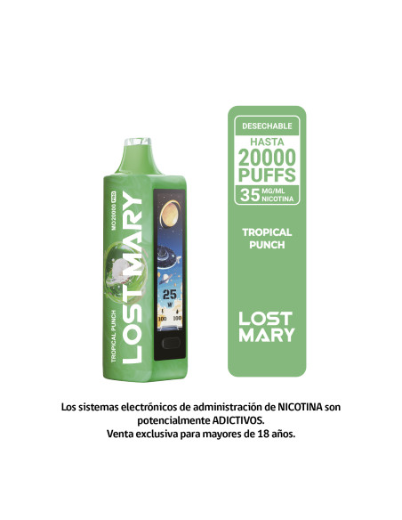 VAPORIZADOR LOST MARY TROPICAL PUNCH 20000 PUFF 3,5% NIC
