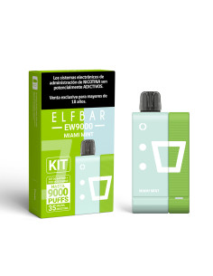 VAPORIZADOR ELFBAR KIT 9000 PUFF MIAMI MINT 35MG NIC 2