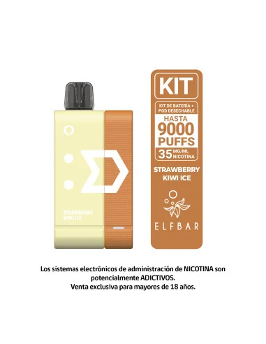 VAPORIZADOR ELFBAR KIT 9000 PUFF STRAWBERRY...