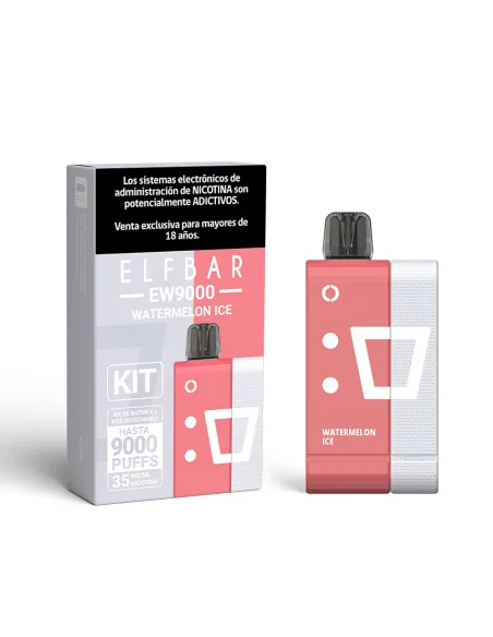 VAPORIZADOR ELFBAR KIT 9000 PUFF WATERMELON ICE 35MG NIC