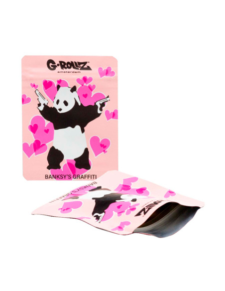 BOLSITAS HERMETICAS ANTIOLOR G-ROLLZ BANKSY PANDA GUNNIN 65X85MM 10 UDS BG4020E