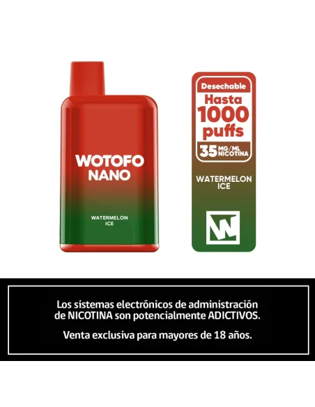WOTOFO NANO 1000 PUFFS WATERMELON ICE
