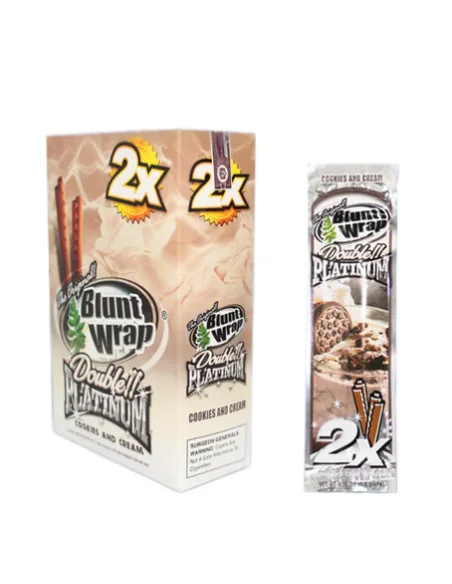 BLUNT WRAP HEMP X2 COOKIES AND CREAM 25 UDS