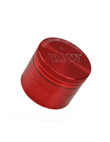 GRINDER ROJO RAW RED HAMMERCRAFT 4 PARTES 63 MM