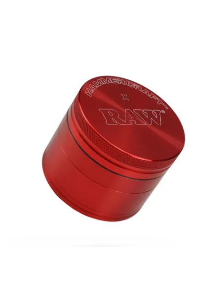 GRINDER ROJO RAW RED HAMMERCRAFT 4 PARTES 63 MM
