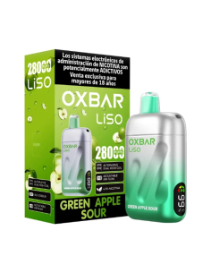 VAPORIZADOR OXBAR LISO GREEN APPLE SOUR 28000 PUFF