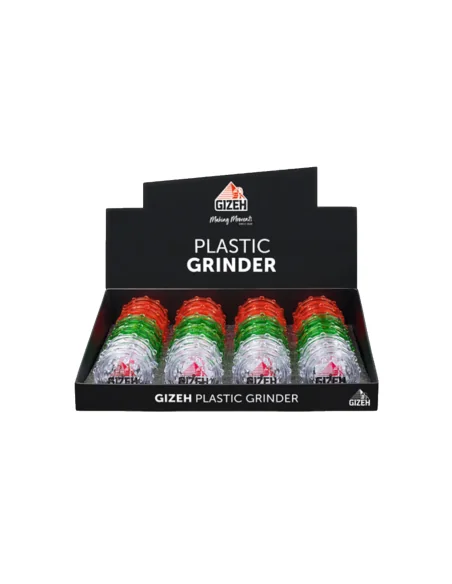DISPLAY GRINDER GIZEH PLÁSTICOS 60 MM 24 UDS