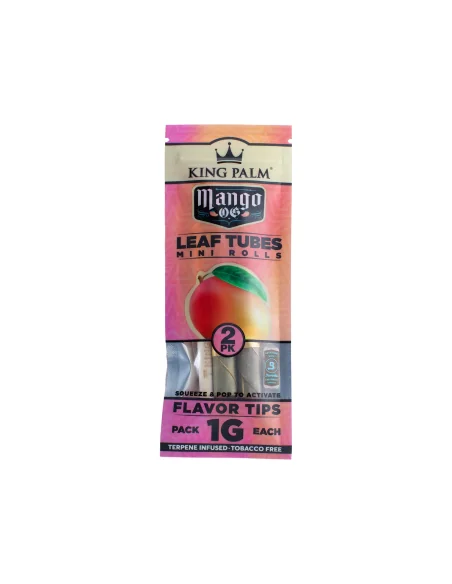 KING PALM DISPLAY 20 BLUNTS MINI 1G HOJA DE PALMA SABOR MANGO OG