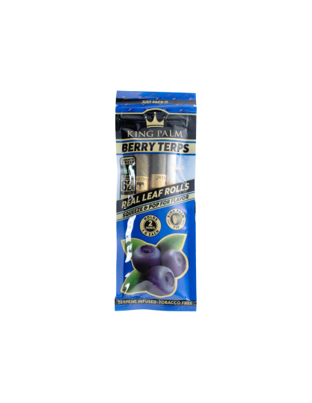 KING PALM DISPLAY 20 BLUNTS MINI 1G HOJA DE PALMA SABOR BERRY