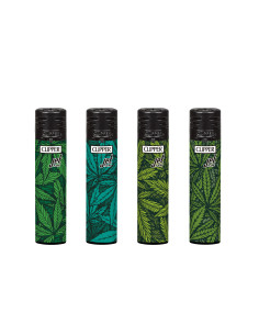 ENCENDEDOR CLIPPER JET FLAME PRINTED WEED 24 UDS